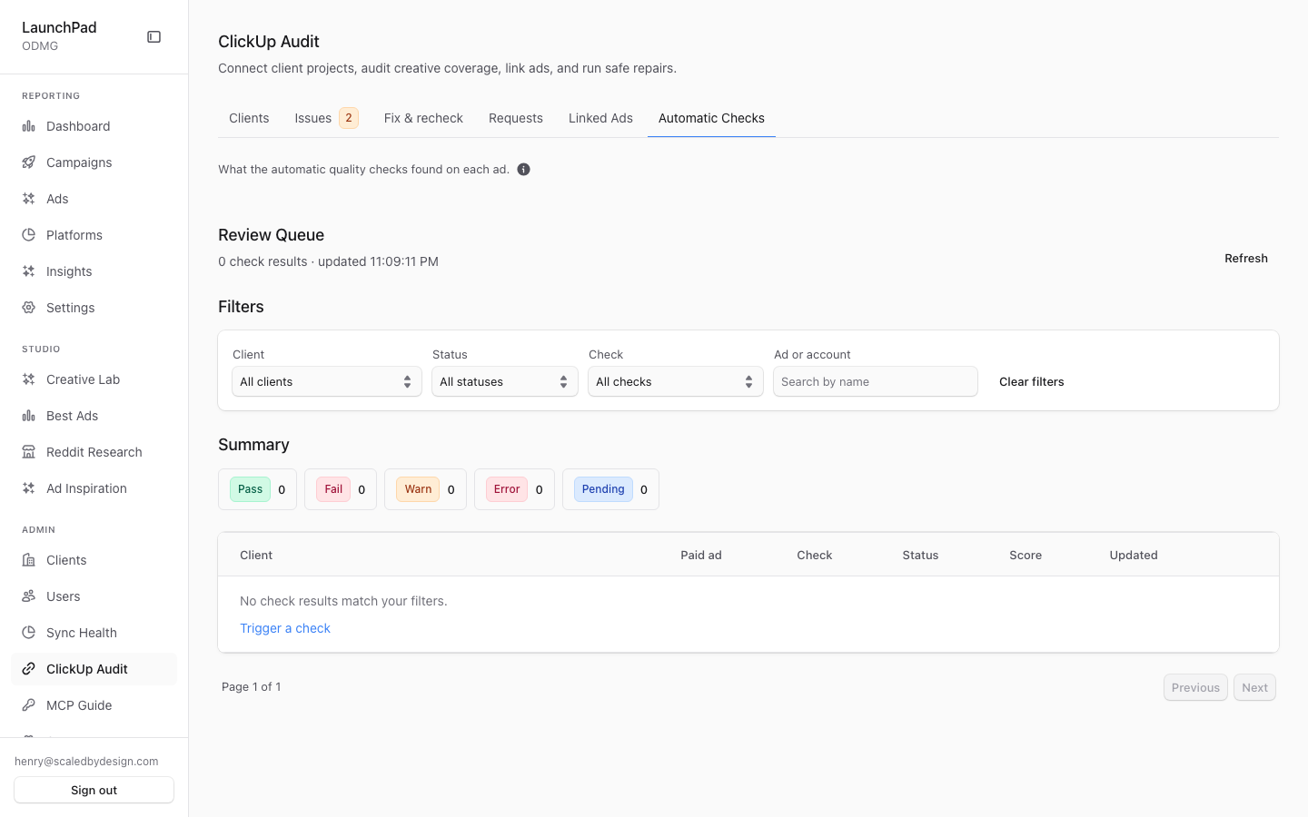 Admin: Review Queue redirect target